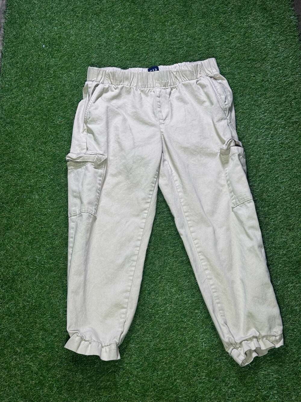 Gap Women's Elastic Waist Cargo Jogger Pants Size M